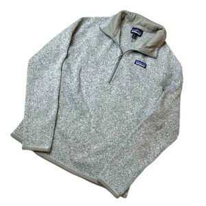 Patagonia Women’s Better Sweater Size Small Gray Grey 1/4 Zip Pullover